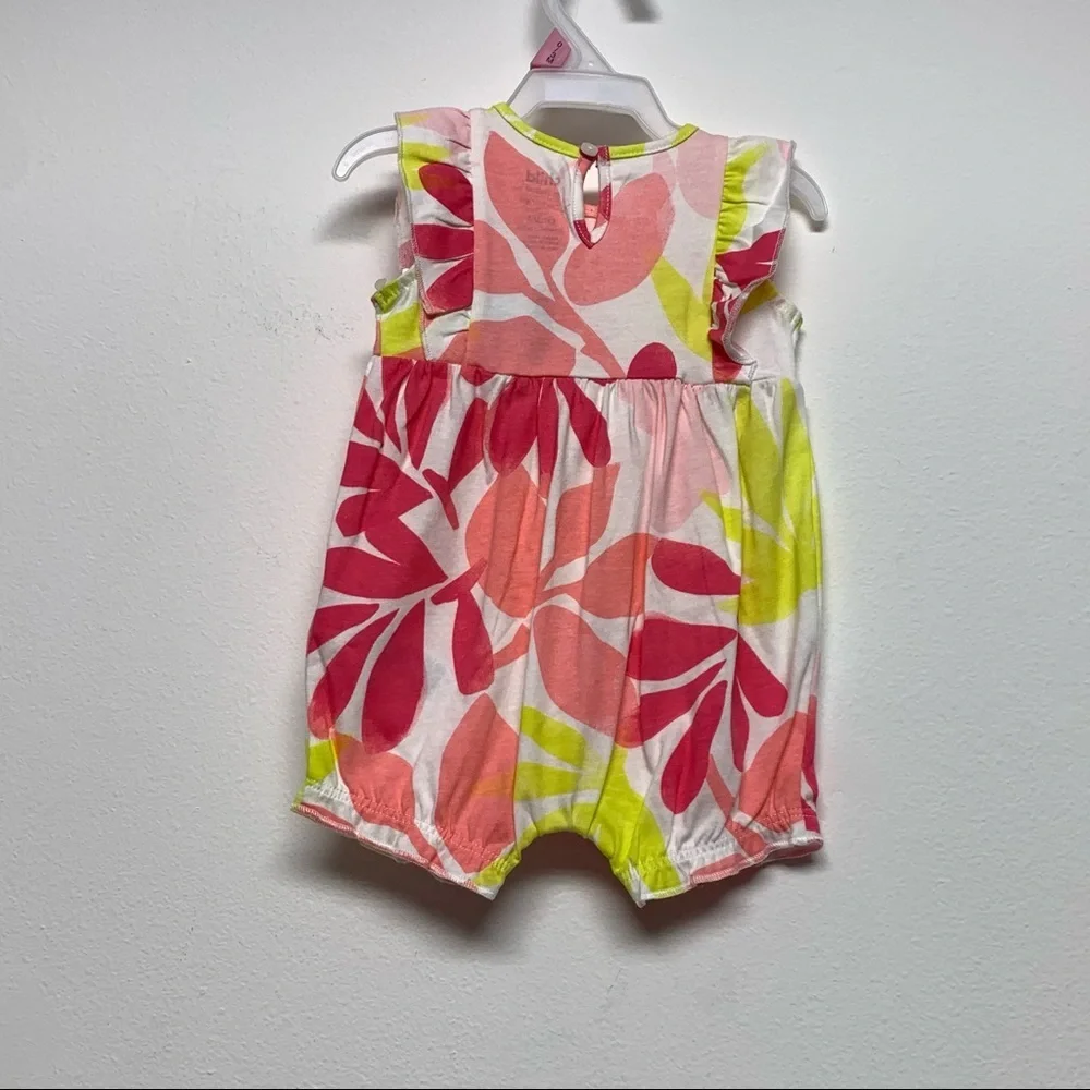Carter's Child of Mine Baby Girl's Floral Romper One Piece NEW NWT